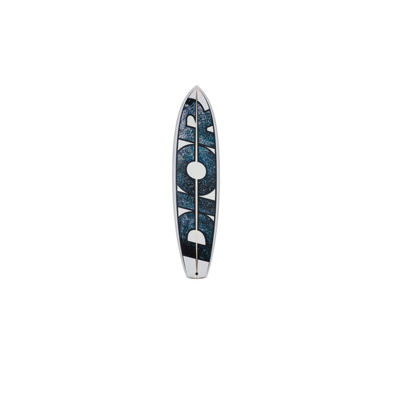 00X0046HOSFBC585 - Men's Surfboard - 585 Fantaisie Fond Bleu