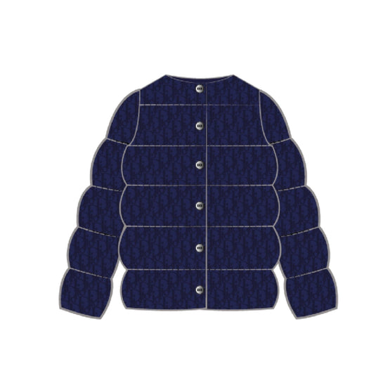 1SBM11PUFDY540 - Kid Girl's Woven Puffer - 540 Marine