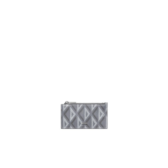 2ESBC250DCOH42E - Men's CD Diamond Zipped Card Holder - 42E Grey Multi