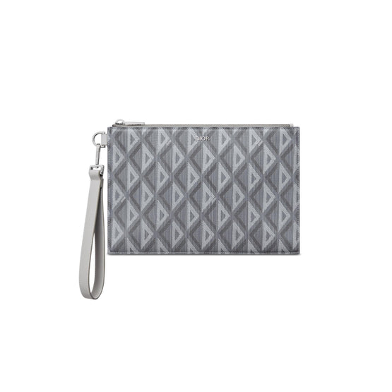 2ESCA338DCOH42E - Men's CD Diamond Canvas A5 Flat Case - 42E Grey Multi