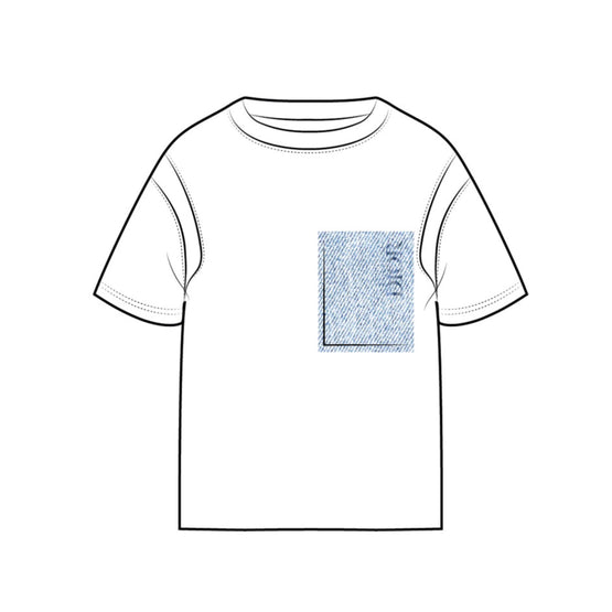 2WBM23TEEEY001 - Kid Boy's Jersey T-Shirt - 001 Blanc