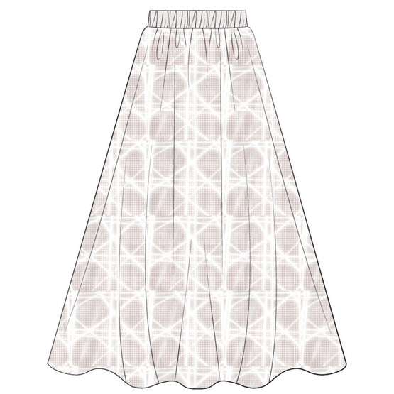 3SBM11SKTBY353 - Kid Girl's Woven Skirt - 353 Poudre