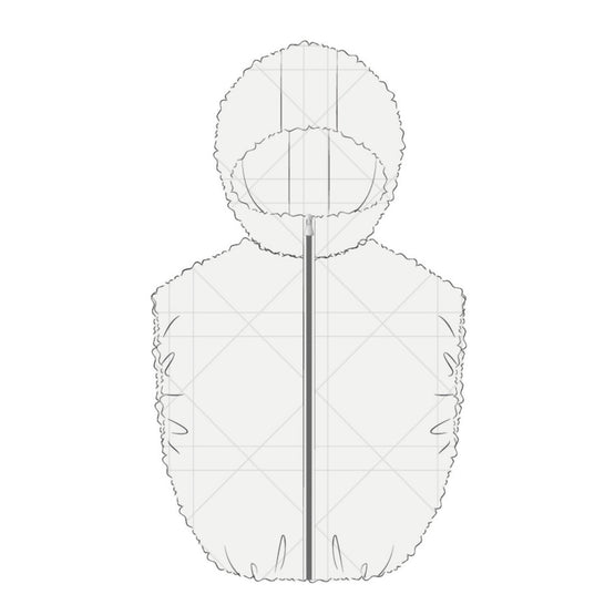 3SBM13PUFCY013 - Kid Girl's Jersey Puffer - 013 Blanc Lait