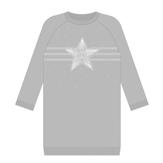 3SBM14DRS3Y910 - Kid Girl's Knit Dress - 910 Gris Clair