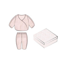 3SBP31KDOBY353 - New Born Girl's Woven Gift Set - 353 Poudre