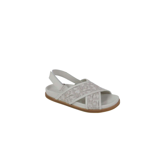 3SBS25SHOFY112 - Kid Boy's Leather Shoes - 112 Dior Oblique Ivoire