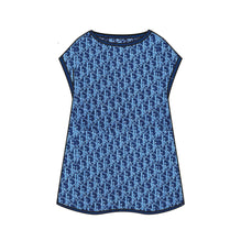 3WBM14DRSBY38I - Kid Girl's Knit Dress - 38I Dior Oblique Bleu