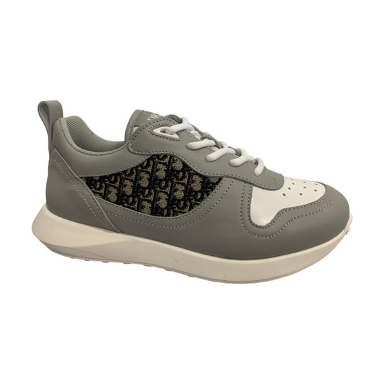 3WBS25SHOBY43C - Kid Boy's Leather Shoes - 43C Gris/Beige