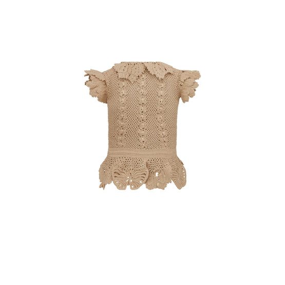 414G01AM742X1250 - Women's Knitwear Cardigan - 1250 Beige
