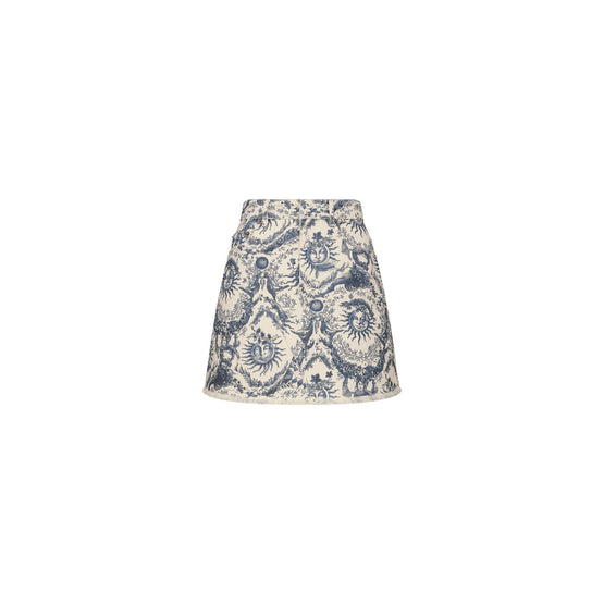 422J21A3976X5801 - Women's Denim Skirt - 5801 Fantaisie Bleu