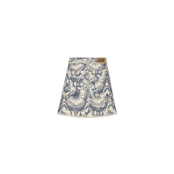 422J21A3976X5801 - Women's Denim Skirt - 5801 Fantaisie Bleu