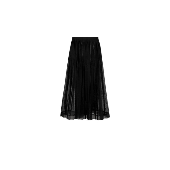 424J19AM633X9000 - Women's Knitwear Skirt - 9000 Noir