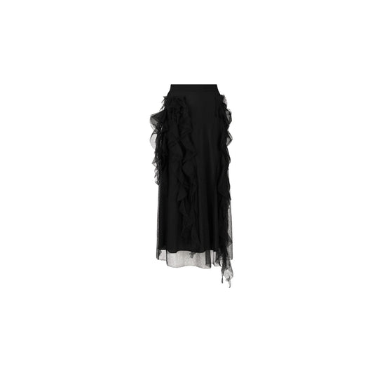 424J21AM630X9000 - Women's Knitwear Skirt - 9000 Noir