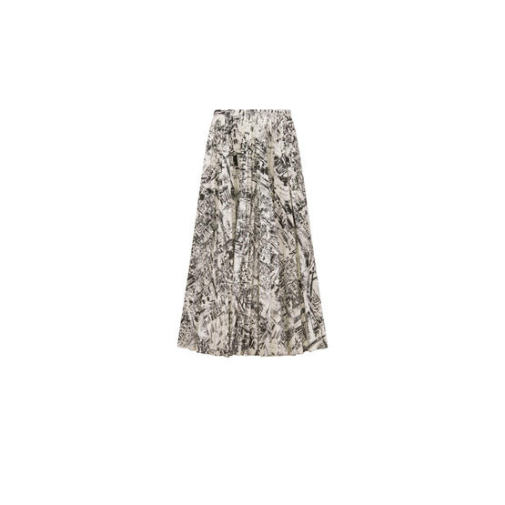442J04A3412X0930 - Women's Denim Skirt - 0930 Fantaisie Blanc