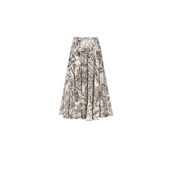 442J04A3412X0930 - Women's Denim Skirt - 0930 Fantaisie Blanc