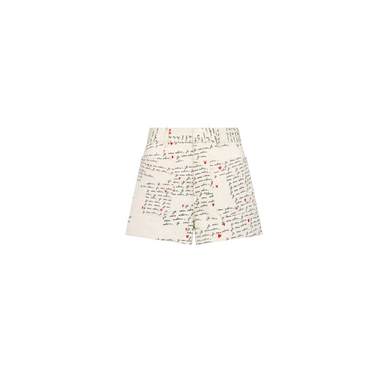 442P30A3308X0893 - Women's Denim Shorts - 0893 Fantaisie Blanc