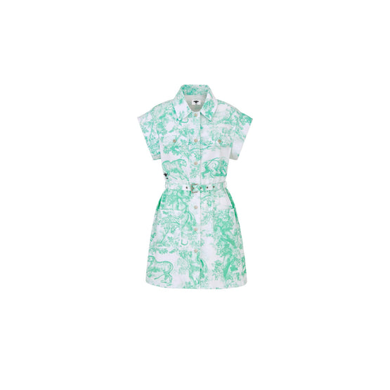 442R25A3402X0864 - Women's Denim Dress - 0864 Fantaisie Blanc