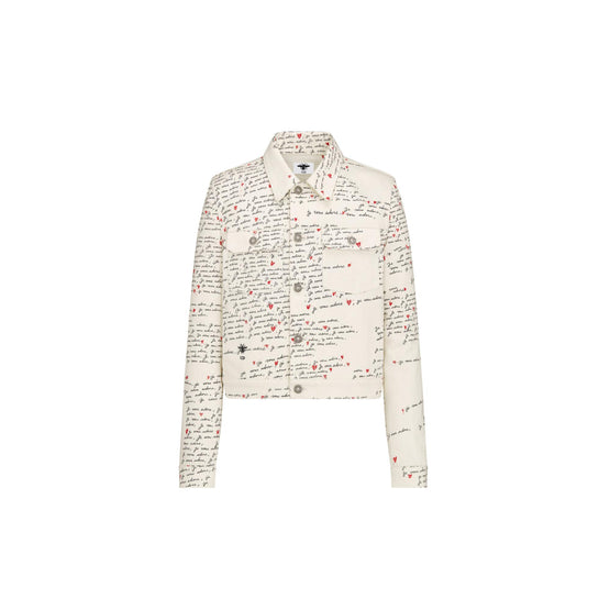 442V11A3308X0893 - Women's Denim Jacket - 0893 Fantaisie Blanc