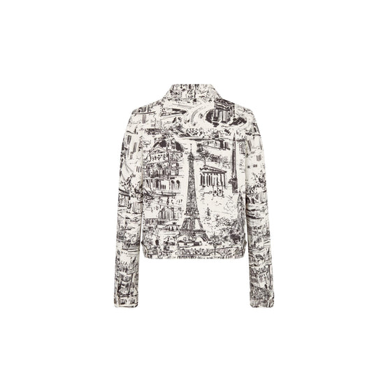 442V11A3634X0930 - Women's Denim Jacket - 0930 Fantaisie Blanc