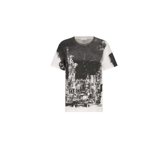 443T09B4533X9410 - Women's Jersey T-Shirt - 9410 Fantaisie Noir