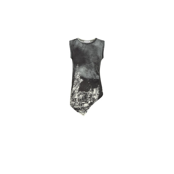 443T26B4538X9410 - Women's Jersey Top - 9410 Fantaisie Noir