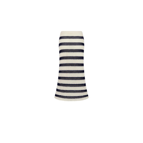 444J07AM788X0853 - Women's Knitwear Skirt - 0853 Fantaisie Blanc