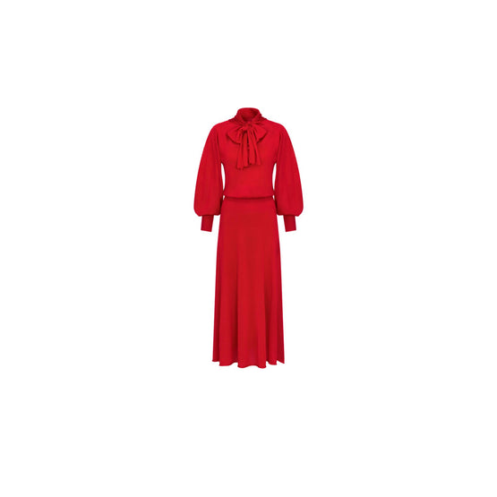 444R23AM610X3250 - Women's Knitwear Dress - 3250 Rouge