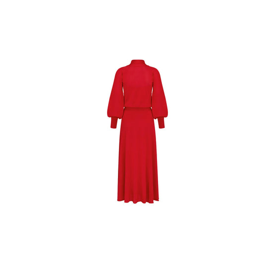 444R23AM610X3250 - Women's Knitwear Dress - 3250 Rouge