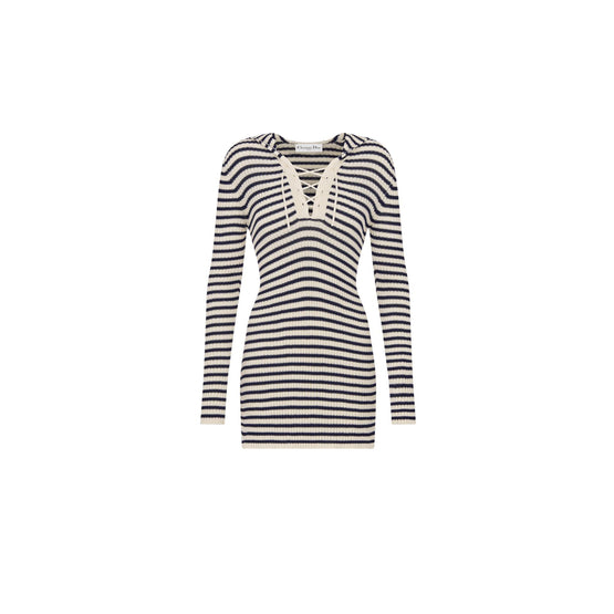 444R30AM779X0853 - Women's Knitwear Dress - 0853 Fantaisie Blanc