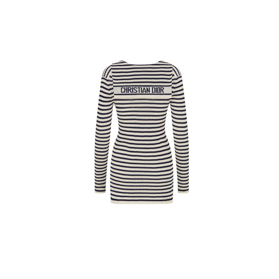444R30AM779X0853 - Women's Knitwear Dress - 0853 Fantaisie Blanc