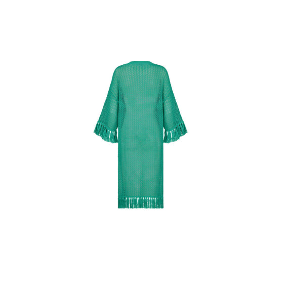 444R64AM763X6464 - Women's Knitwear Dress - 6464 Vert