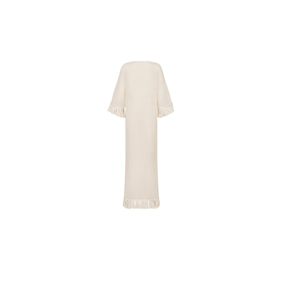 444R84AM763X0200 - Women's Knitwear Dress - 0200 Ecru