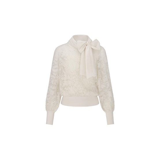 444S38AM443X0200 - Women's Knitwear Pullover - 0200 Ecru