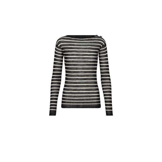 444S76AM228X9330 - Women's Knitwear Pullover - 9330 Fantaisie Noir