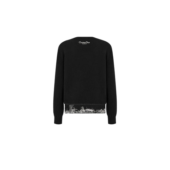 444S85AM089X9410 - Women's Knitwear Pullover - 9410 Fantaisie Noir