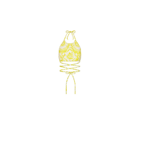 44BB18A2739X0862 - Women's Swim Top - 0862 Fantaisie Blanc