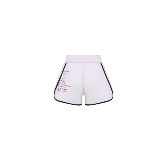 454P17AM092X0893 - Women's Knitwear Shorts - 0893 Fantaisie Blanc