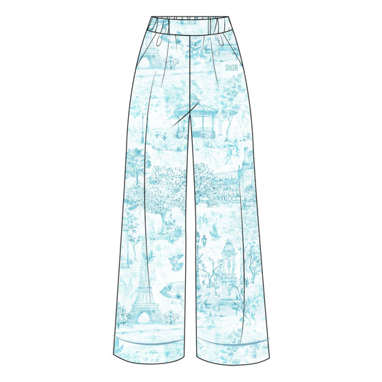 4SBM11PANDY30H - Kid Girl's Woven Pants - 30H Imprimé Paris