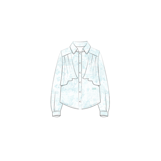 4SBM11SRTCY30H - Kid Girl's Woven Shirt - 30H Imprimé Paris