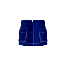 4SBM12SKTBY533 - Kid Girl's Denim Skirt - 533 Bleu Denim
