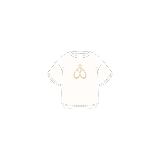 4SBM13TEE3Y014 - Kid Girl's Jersey T-Shirt - 014 Cream