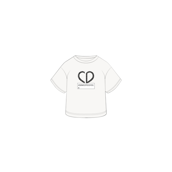 4SBM13TEE4Y013 - Kid Girl's Jersey T-Shirt - 013 Blanc Lait