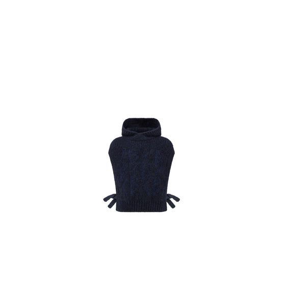 4SBM14PULEY540 - Kid Girl's Knit Sweater - 540 Marine