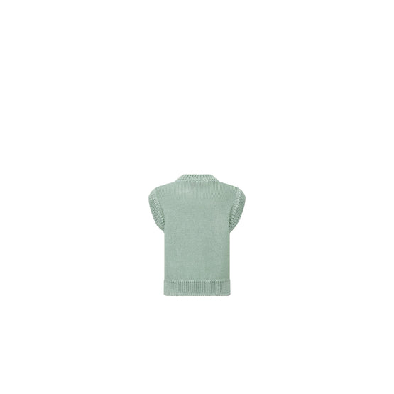 4SBM14PULTY407 - Kid Girl's Knit Sweater - 407 Celadon