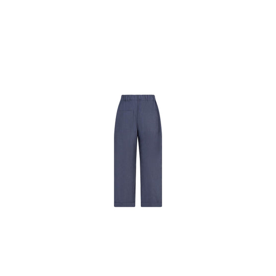 4SBM21PANFY523 - Kid Boy's Woven Pants - 523 Bleu