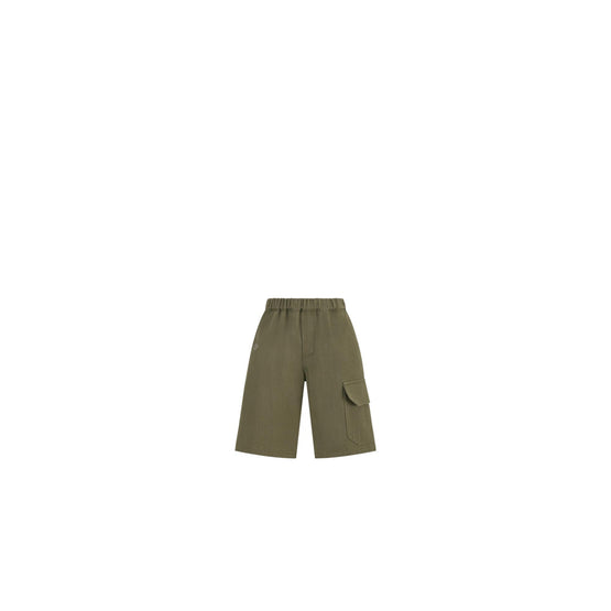 4SBM21SHTLY441 - Kid Boy's Woven Shorts - 441 Kaki