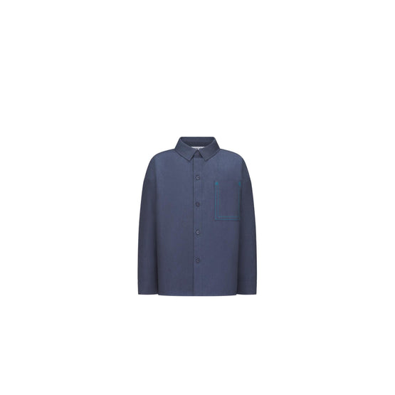 4SBM21SRTFY523 - Kid Boy's Woven Shirt - 523 Bleu