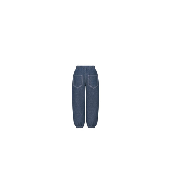 4SBM22PANAY533 - Kid Boy's Denim Pants - 533 Bleu Denim