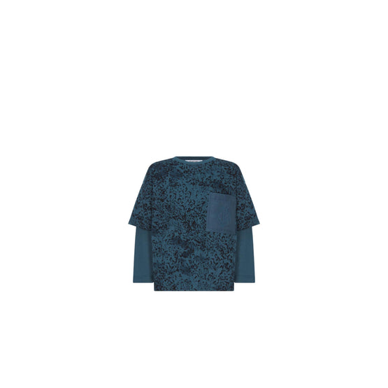 4SBM23TEEFY80G - Kid Boy's Jersey T-Shirt - 80G Imprimé Jardin De Paris