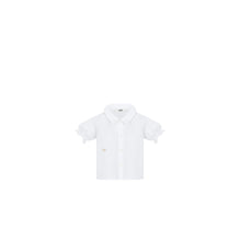 4SBM31SRTAY001 - New Born Girl's Woven Shirt - 001 Blanc